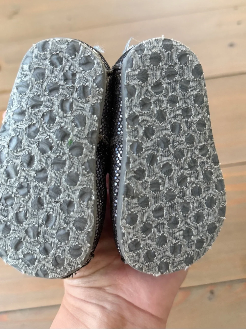 TOMS Metallic Mary Jane Shoes - Size 3